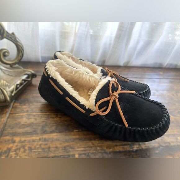 UGG Dakota Suede Moccasin Bow Indoor Outdoor Women's Slipper Shoe US 7 - Picture 8 of 13